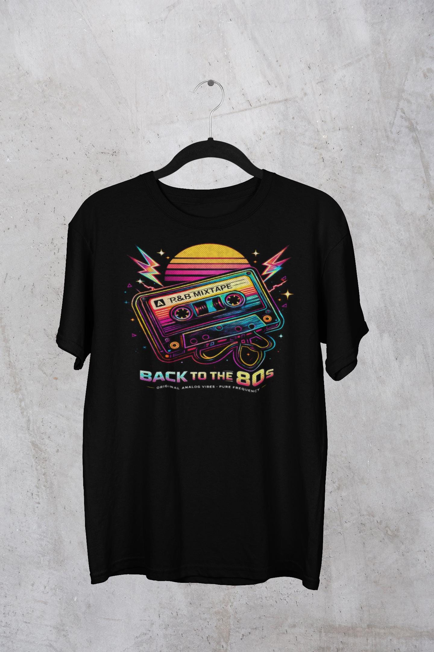 80s Retro Cassette Tape T-Shirt Back to the 80s Vintage Music Tee