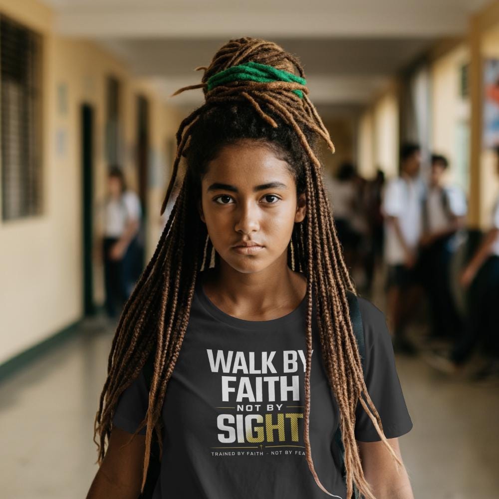 Walk By Faith Not By Sight Christian Tee | Inspirational Shirt