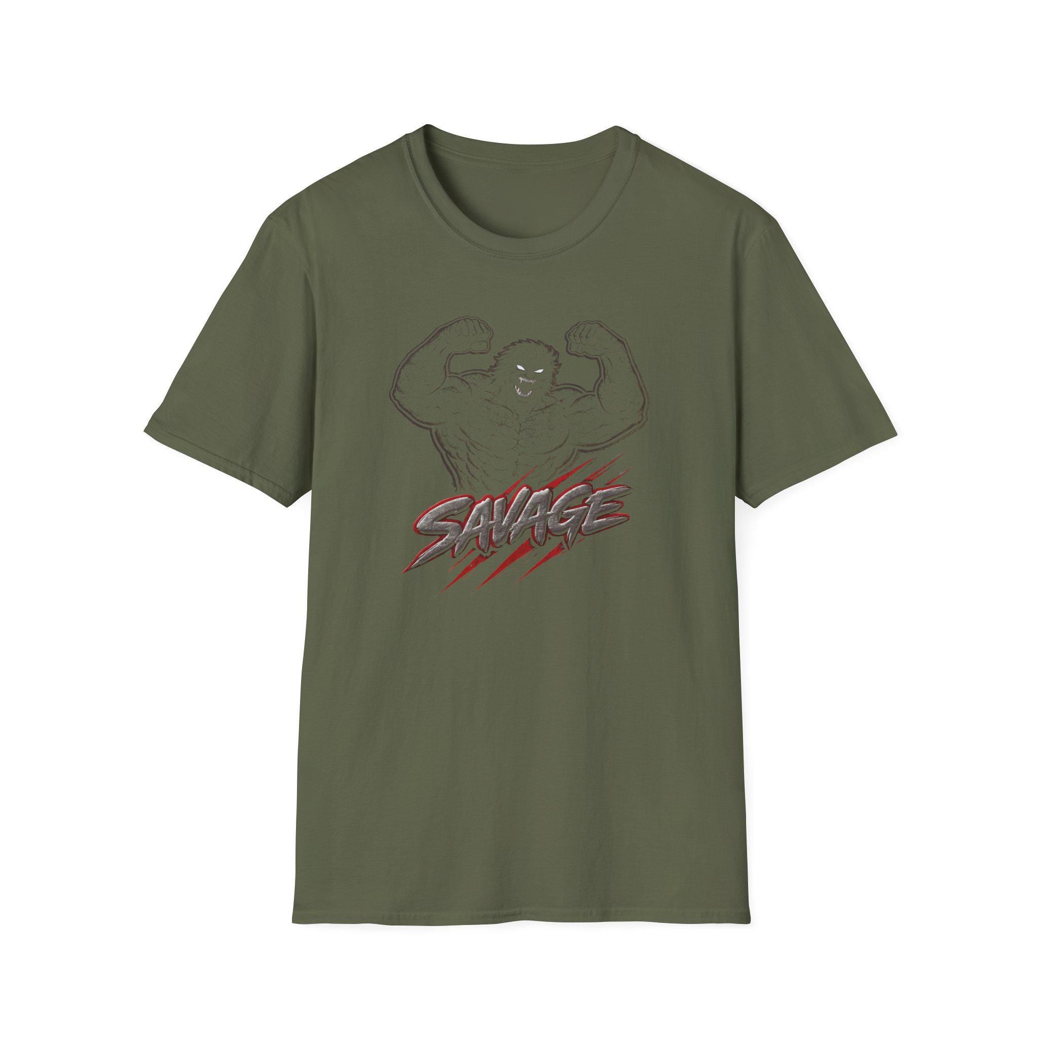 Savage Muscleman graphic T-Shirt