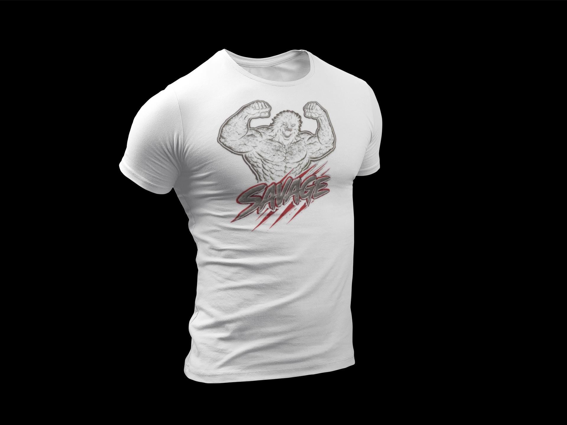 Savage Muscleman graphic T-Shirt
