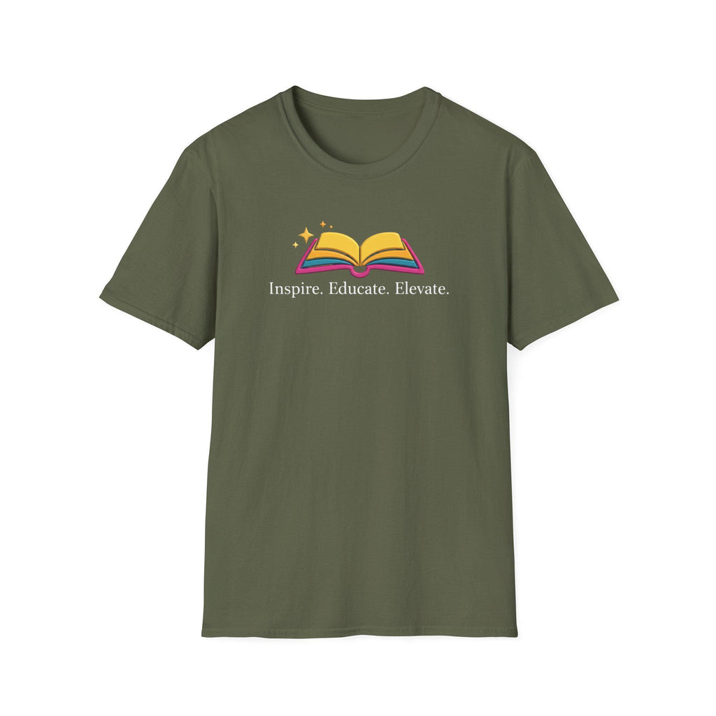 Inspire. Educate. Elevate. T-Shirt | Teacher Motivational Shirt, School Appreciation