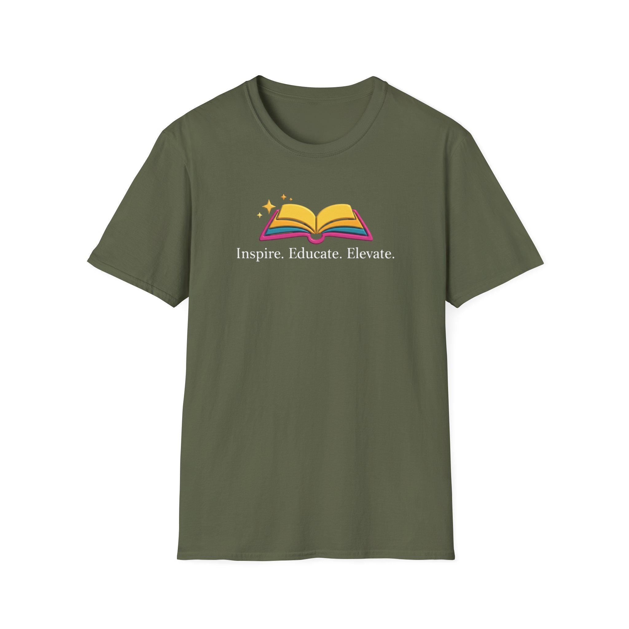 Inspire. Educate. Elevate. T-Shirt | Teacher Motivational Shirt, School Appreciation