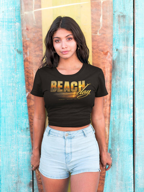 Beach Day T-Shirt  Unisex Coastal Sunset Graphic Tee