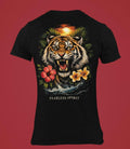 Roaring Tiger Floral Fearless Spirit Tee | Tiger Head Graphic T-Shirt