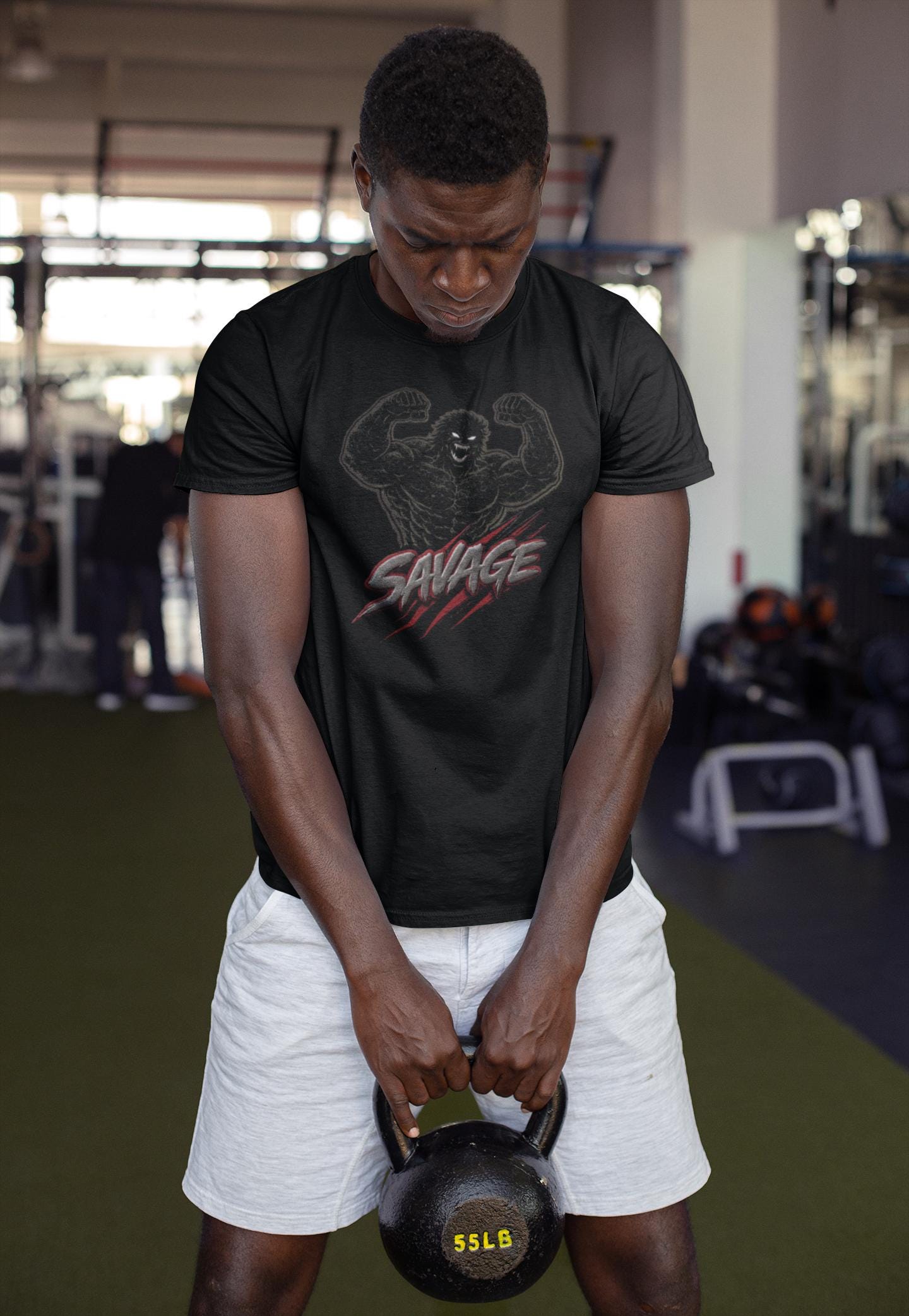Savage Muscleman graphic T-Shirt
