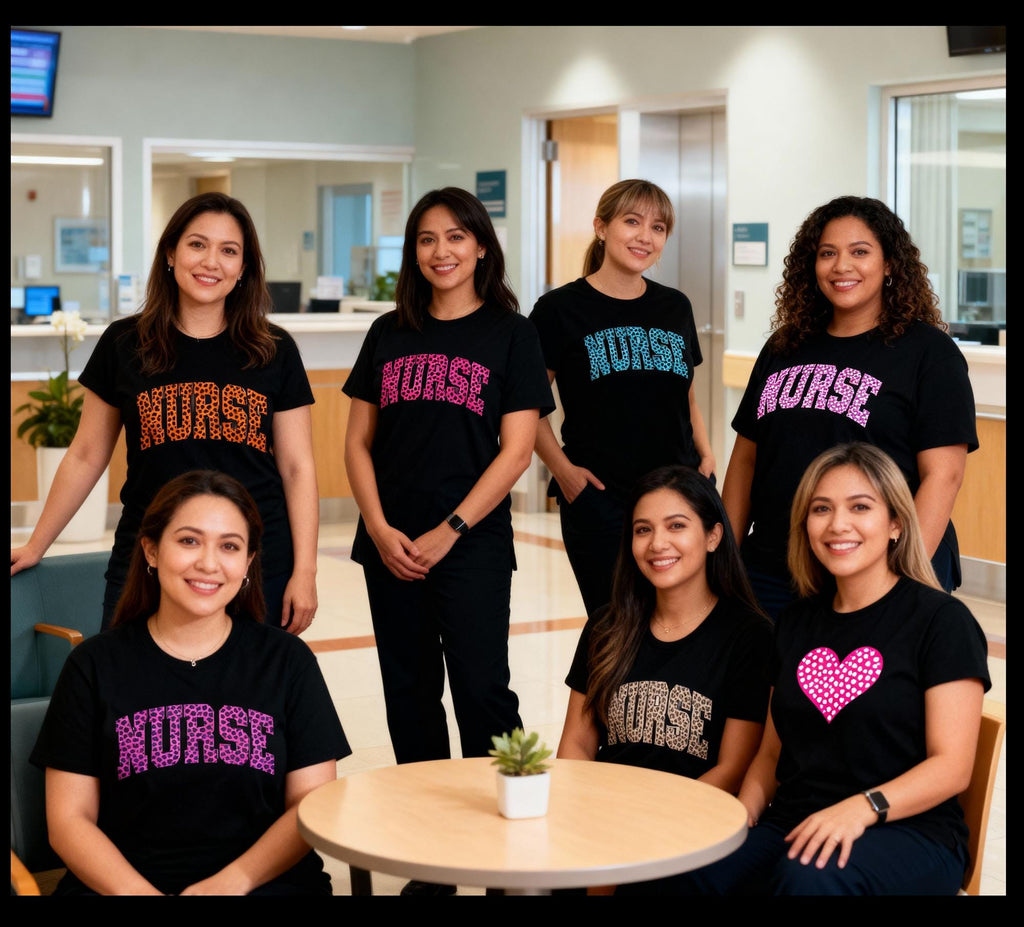 Leopard Print Nurse T-Shirt: Soft Cotton RN Gift