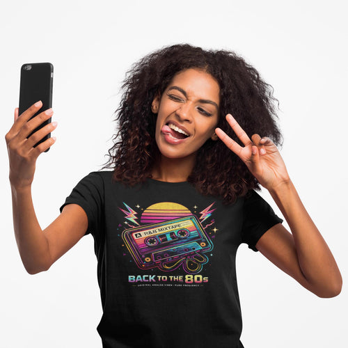 80s Retro Cassette Tape T-Shirt Back to the 80s Vintage Music Tee