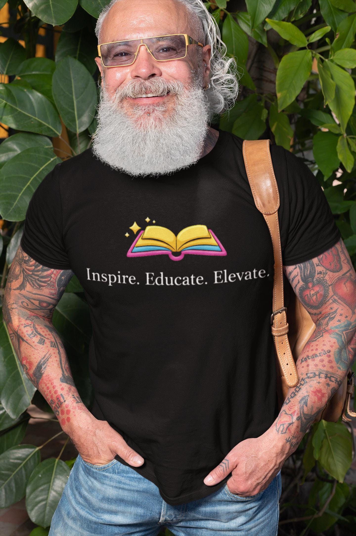 Inspire. Educate. Elevate. T-Shirt | Teacher Motivational Shirt, School Appreciation
