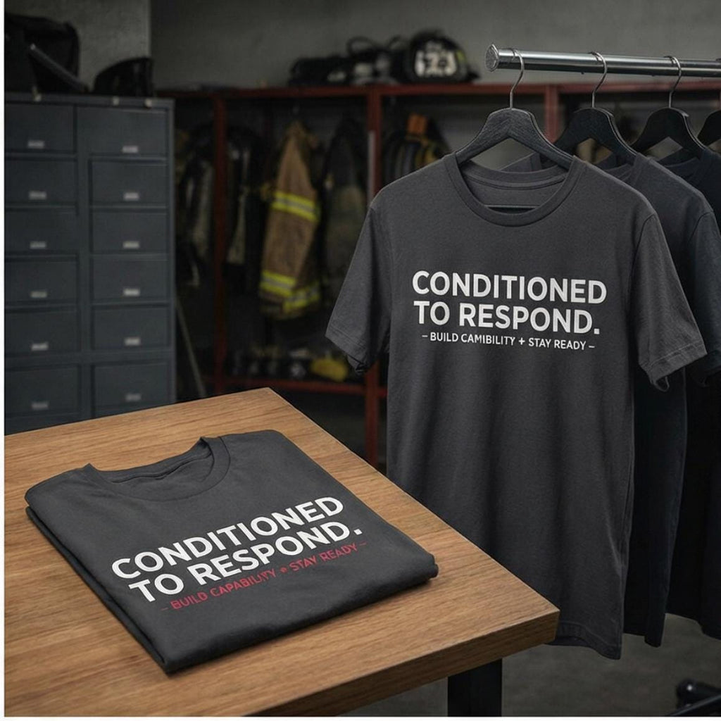 Conditioned to Respond Tee | Motivational Text Shirt, Minimal Typography