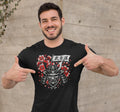 Bushido Samurai Helmet with Cherry Blossoms T-Shirt
