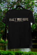 Built Here Shirt | American Work Ethic Typography Tee | Team Wood Motivation __etsy:7803043467