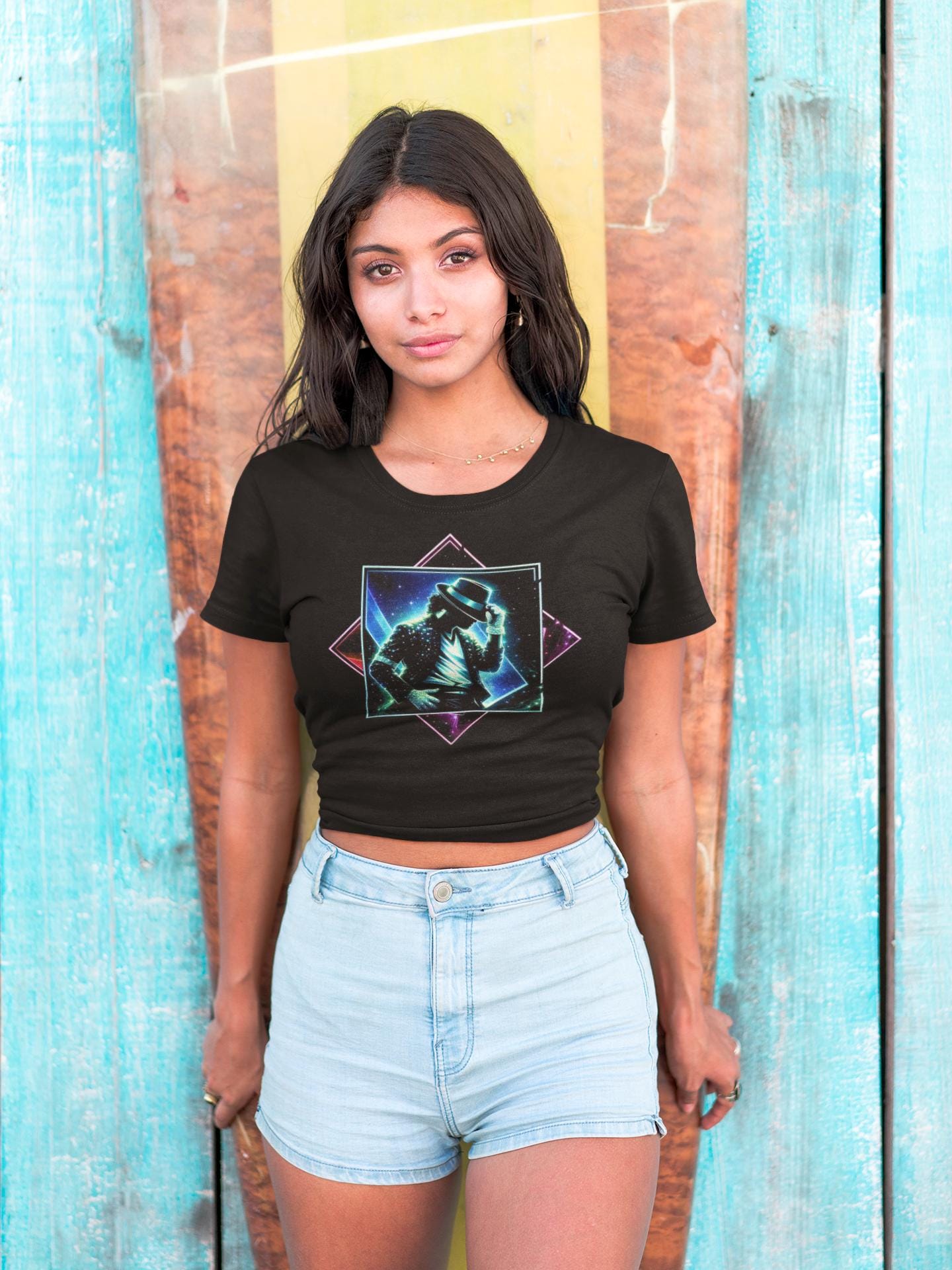 Retro  MJ Singer Tee | Retro 80s Music Graphic Shirt