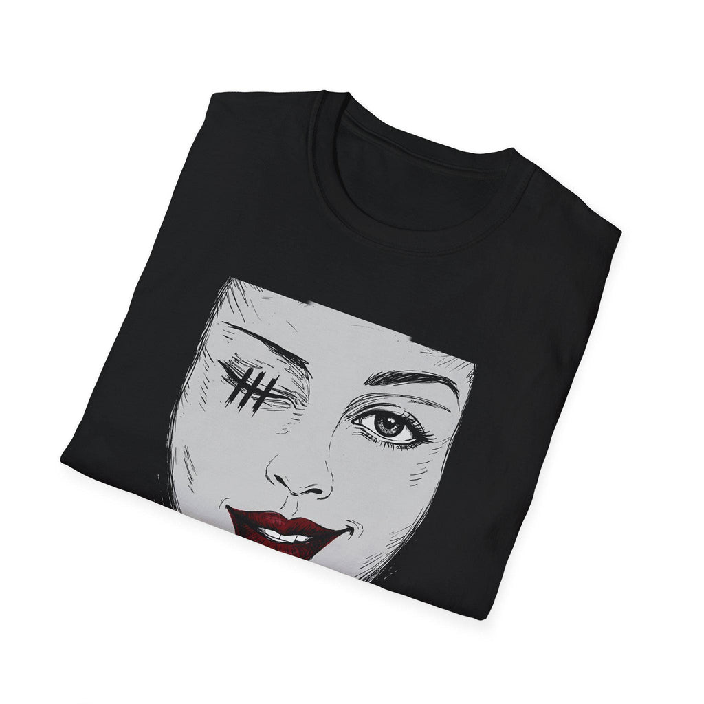 Not Blind Just Selective face illustration T-Shirt | winking woman graphic tee